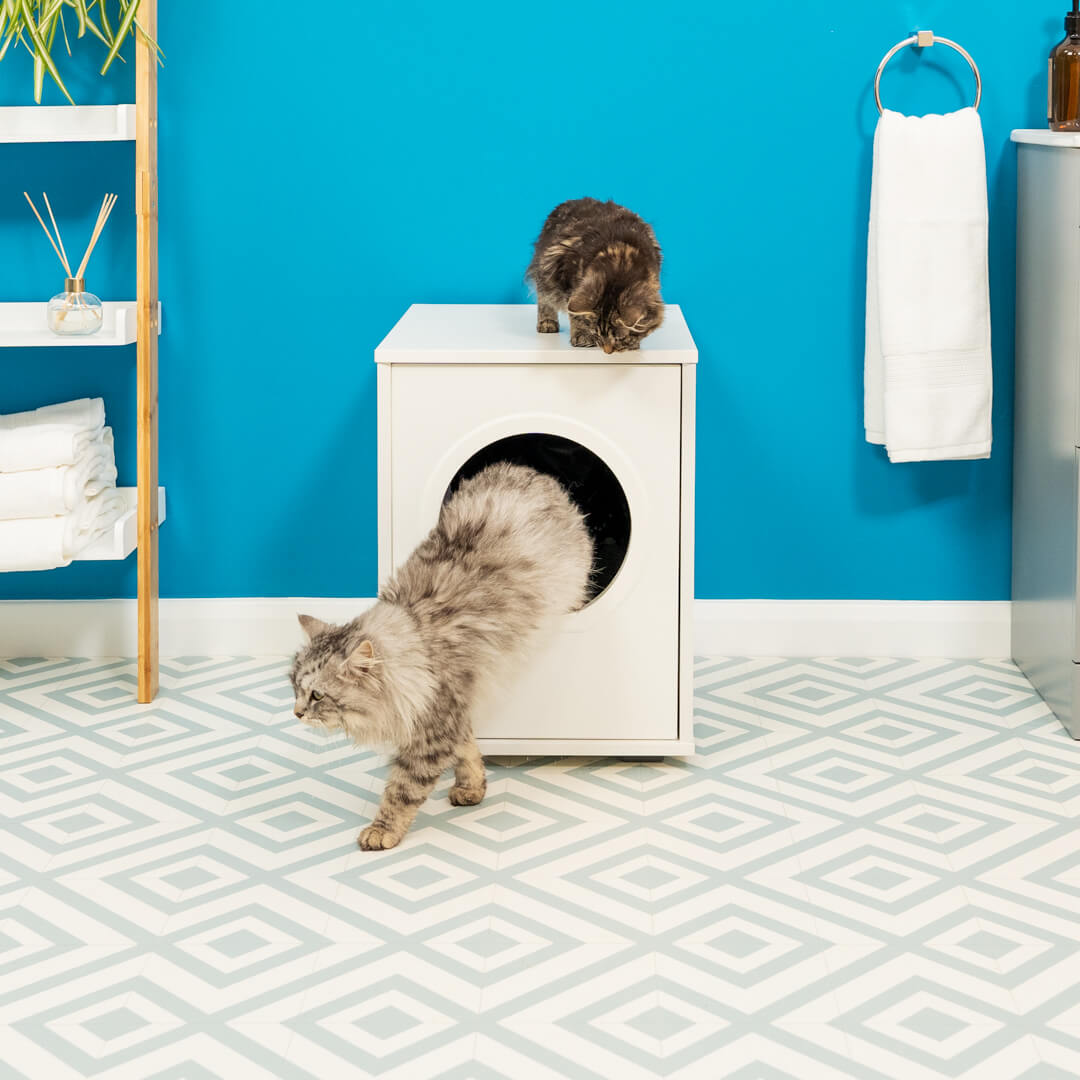 Maya Cat Litter Box Furniture Omlet