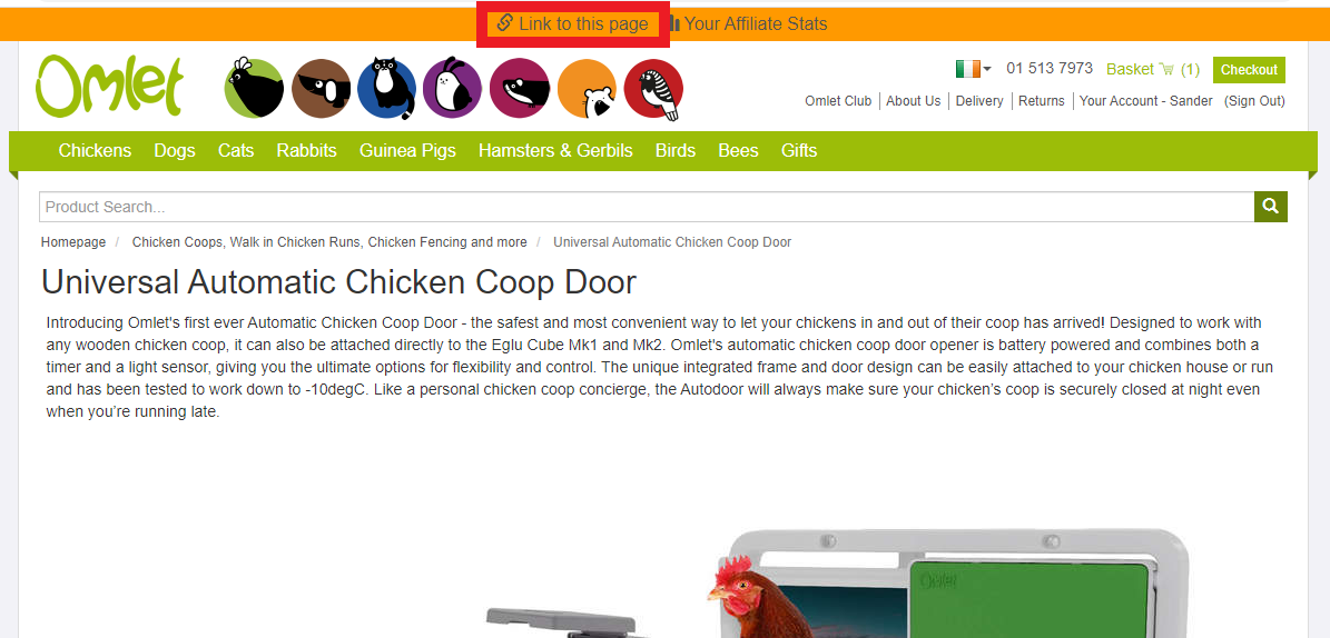 Click the button in the middle at the top
