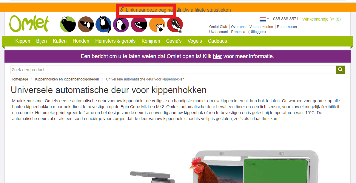 Click the button in the middle at the top