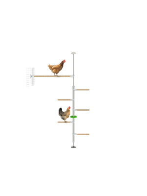 Perchoir pour poules PoleTree – Le kit Endurance – 1,70 - 2,15 m